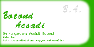 botond acsadi business card